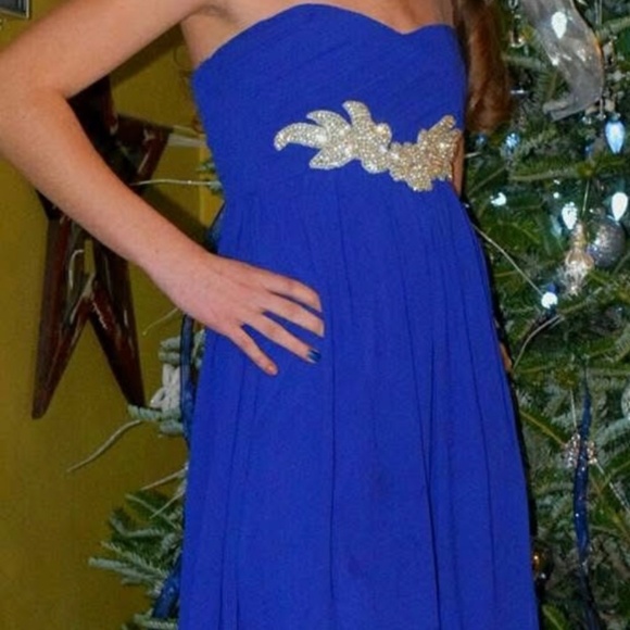 Gianni Bini Royal Blue Formal Dress Size: S - Picture 6 of 6